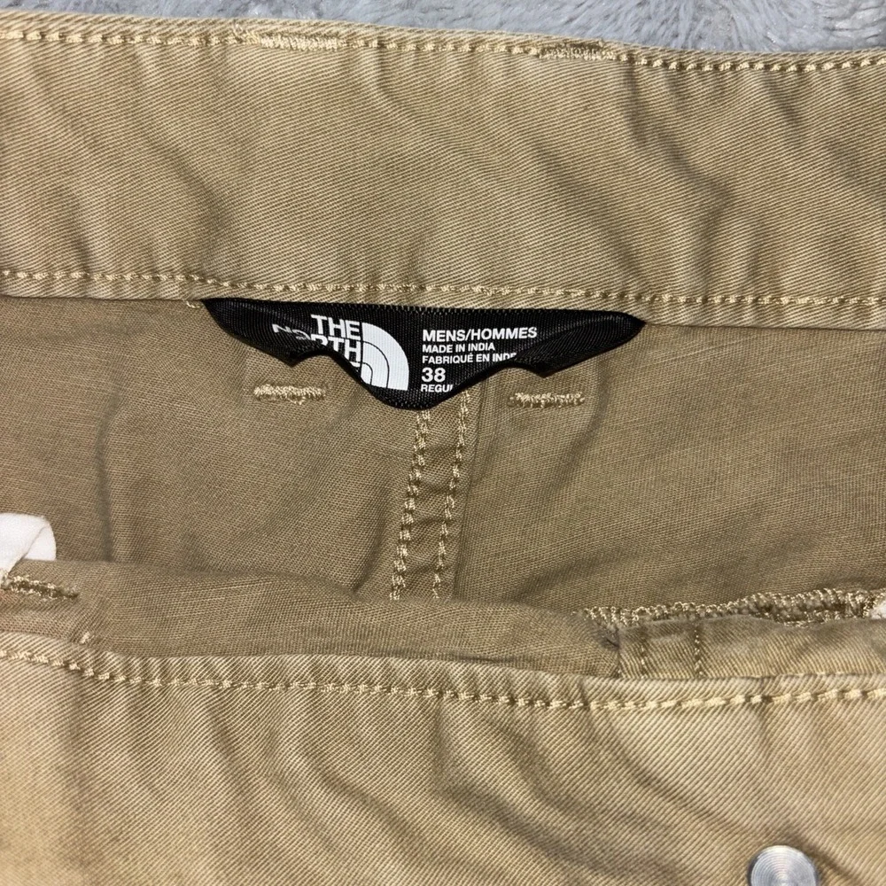 North Face Shorts Mens Size 38 Khaki Cargo Trail Outdoor‎ Ripstop Cotton Hiking